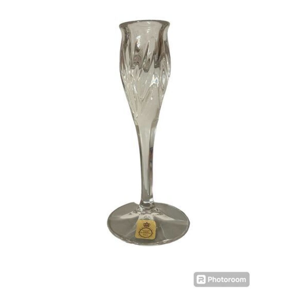 Bleikristall Crystal Candle‎ Stick Taper Candle Holder Germany boho cottage